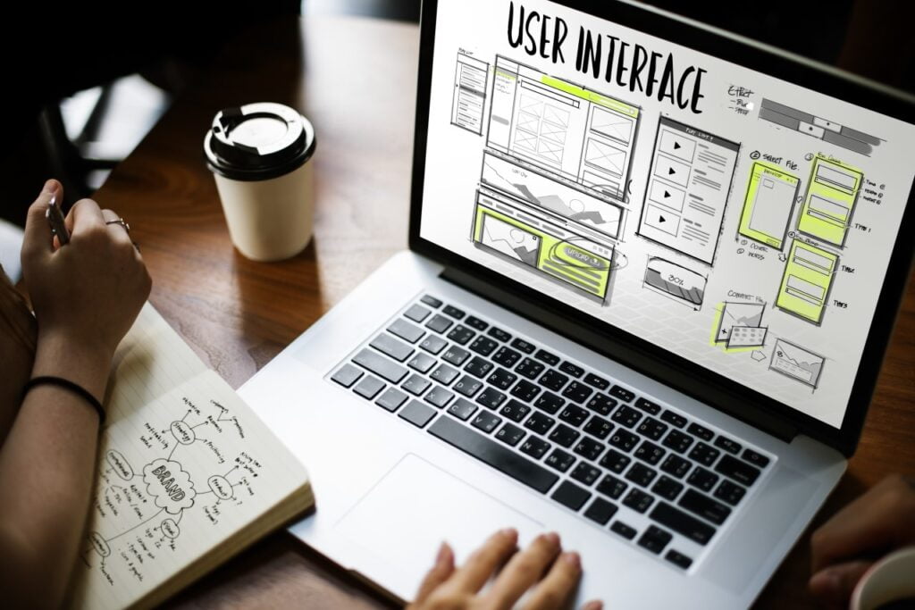 website wireframe design